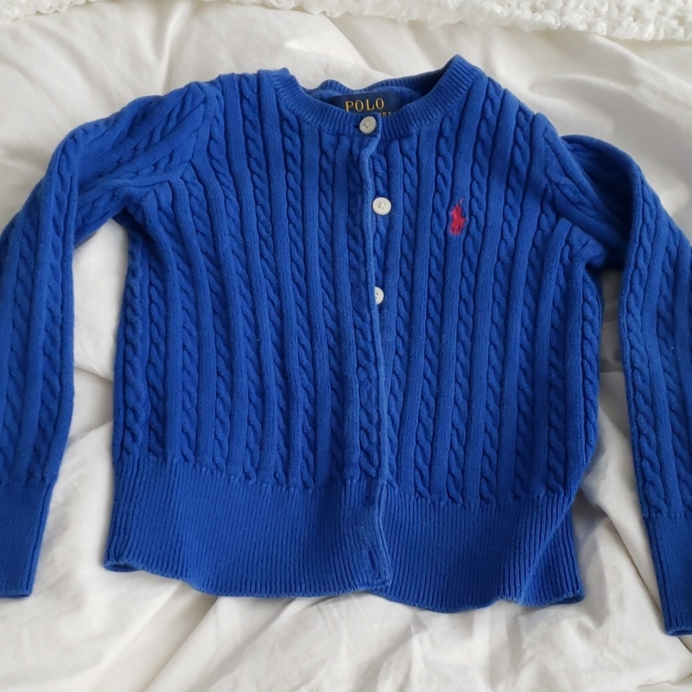 Blue 3T Polo sweater